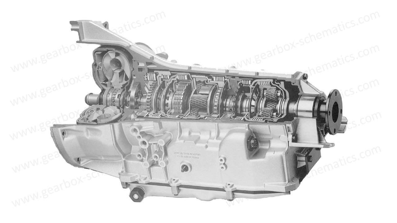 Longitudinal engine Gearbox Schematics